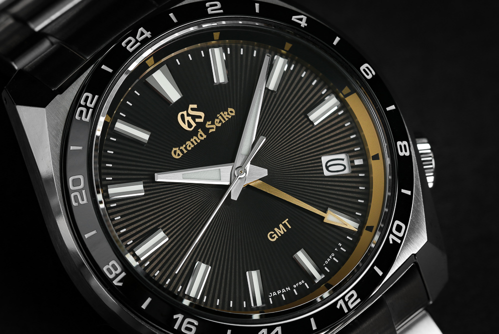 Dial closeup of Grand Seiko SBGN023